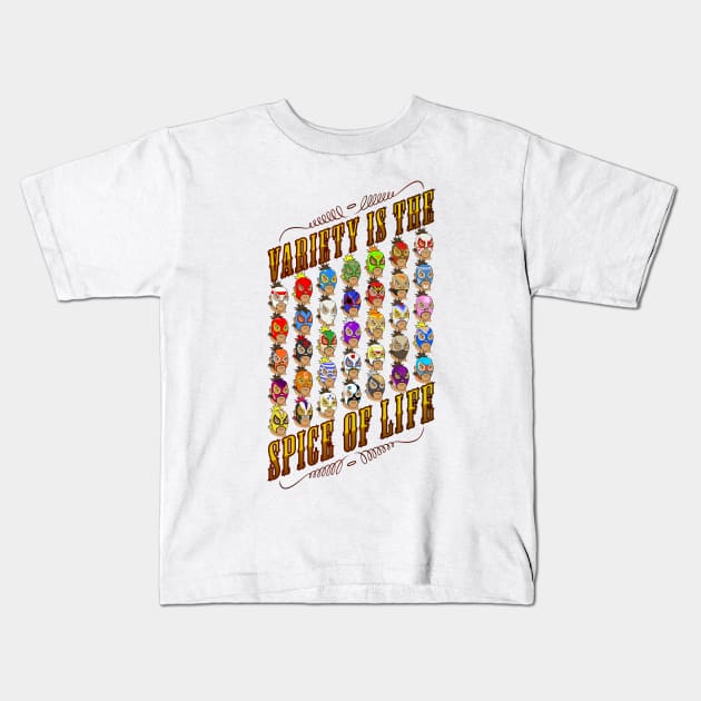 Variety is the spice of life Kids T-Shirt by oeightfive